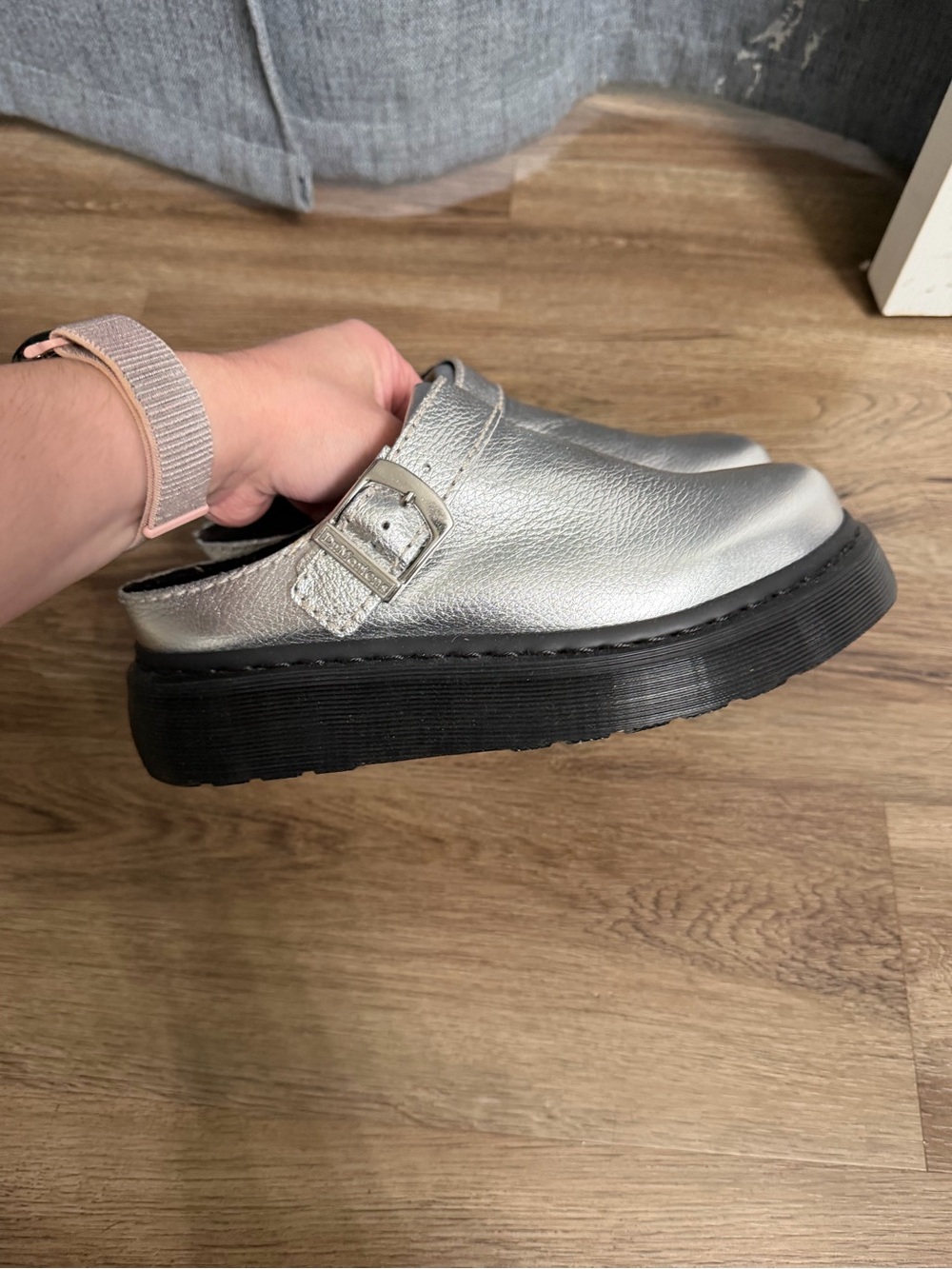 Dr martens Silver Buckle Shoes